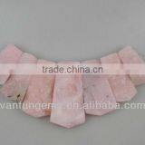 AA Grade Pink Opal Rectangle Freeform Besds for Necklace thumbnail-1