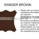 Ranger print finish leather