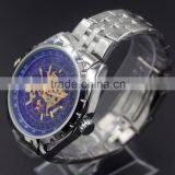 Antique Men's Watch Luury Famous Brand Jaragar Automatic Skeleton Wrist Watch Golden Male Stainless Steel Montre Homme thumbnail-3