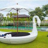 All Weather Outdoor Round Rattan Daybed thumbnail-3