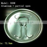 300#(72.9mm) Aluminum Small Open Juice Lids thumbnail-1