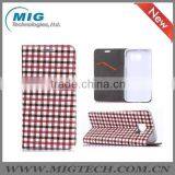 For Samsung Galaxy S6 Grid Pattern PU Leather Case Cell Phone Case, For Samsung S6 or For Samsung S6 Edge thumbnail-4