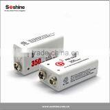 Soshine New 9V Ni-MH Rechargeable Battery 350mAh Ni-MH Battery Pack 9v Rechargeable Battery 9v Battery Pack thumbnail-2