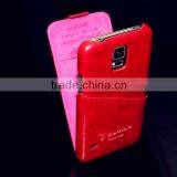 Rose Leopard Skin PU Credit Card Slot Magnetic Strap for Samsung Galaxy S5 Wallet Case Leather thumbnail-1