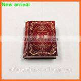 Book Gift Storage Tin Box/Metal Book Shaped Tin Gift Box