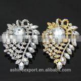 Beautiful Leaf Shape Marquise Bulk Bridal Crystal Rhinestone Brooch/handmade Rhinestone Brooch thumbnail-3