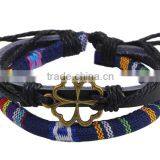 2016 Hign Quality Leather Bracelet Cloth Fabric Bangle Wholesale thumbnail-1