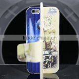 2015 Wholesale High Quality Fashion Custom Leather Mobile Phone Case For Iphone 6G With Car and Human Printing thumbnail-4