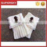 New Wholesale Customized Knitted Women Lace Boot Cuffs Leg Warmers thumbnail-3