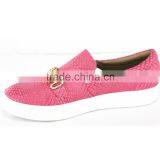 Spring and Autumn Rose Red Slip on Women Casual Shoes thumbnail-3