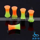 Two Colors Orange and Green Silicone Ear Plugs Piercing Jewelry