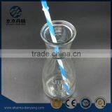 Hot Selling 300ml Round Clear Glass Drinking Bottle