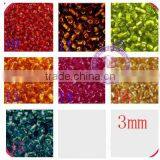 Feilang 3mm Fashion Cheap Hollow Colorful Tube Glass Seed Beads for Christmas thumbnail-2