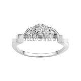 Silver Engagement Wedding Rings for Women thumbnail-1