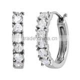 Sterling Silver Cubic Zirconia Engagement Wedding Rings thumbnail-1