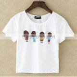 Lovely Red Mouth Cotton Custom Crop Top for Woman thumbnail-3
