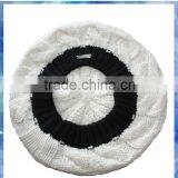 Cable Knit Beret Hat for Girls/old Girls Beret Hat/white Beret Hats thumbnail-3