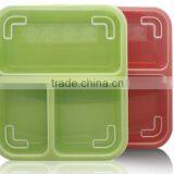 3PP Separated With Cover Seal Bento Boxes Outside to Send Fast Food Lunch Box Microwave Oven Available Boxes Wholesale thumbnail-1