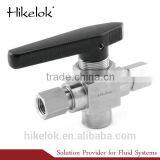 Stainless Steel Tubing Connector Ball Valve 3 Way Ball Valve 1/4'' Gas Ball Valve thumbnail-2