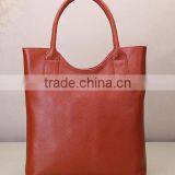 Genuine Leather Sample Zip Closure Handbag Top Handle Tote Bag thumbnail-4
