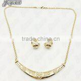 Juyuan Fashion 18K Gold Plated Pendant&Earring Pearl Baby Set