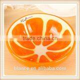 Large Ceramic Soup Bowl With Fruit Painting in Fruit Shape thumbnail-1