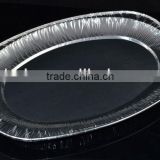 Catering Supplies 560 ml Oval Aluminium Foil Platter For Food Service
