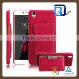 Top Selling Durable Pu Leather Kickstand Card Pocket on Back Cover For Oneplus X Kickstand Case Fast Delivery