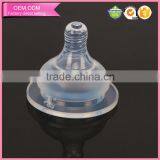 Natural Flow Wide Neck Bottle Liquid Silicone Baby Feeding Nipples thumbnail-1