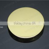 Customized shiny gold candle lid, decorative glass jars lids for wholesale