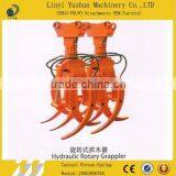 Durable,high efficiency,brand new hydraulic rotating grapple for excavator