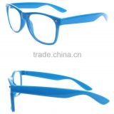 Light Blue Nerd geek sunglasses with clear lenses