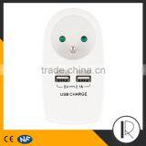 Multipurpose Multi Nation Travel Adaptor With 2 USB Charger thumbnail-5