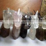 Hand Carving Natural Blue Stone Ore Unicorn for Sale thumbnail-3