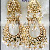 Round Jadau Earrings thumbnail-1