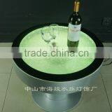 Beautiful Battery Driver Round Bar Table ,Fantastic LED Light and Water Bubble Moving Table thumbnail-2