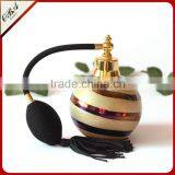 Handmade Luxury European Style Creative Air Bag Golden Glass Perfume Bottle,Round Empty Gasbag Spray Glass Bottle 100ml thumbnail-2