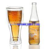 250ml Hot Upside Down Bottom-up Thermo Insulated Double Wall Beer Glass