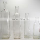 100ml to 1000ml wholesale clear square olive oil glass bottle