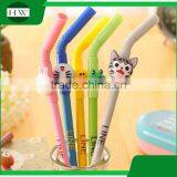 Promotional Wholesale Cheap Funny School Office Stationery Mini Plastic Straw Roller Ball Point Pen thumbnail-3