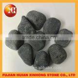 Polished Black River Stone Pebble thumbnail-5