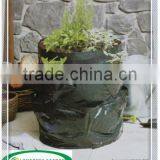 46 Liter Durable PE Grow Bag With 8 Planting Pockets