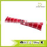 Store More Simple Design Polyester and Cotton Red Strip Door Stop thumbnail-1