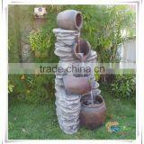 Four Jar Artificial Decoration Garden Waterfall Fountain thumbnail-2