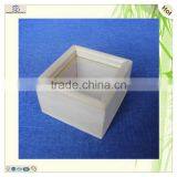 Cheap Small Original Color Transparent Glass Top Wooden Box thumbnail-1