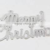 Silver/Golden English Merry Christmas Alphabet Decorative Hanging Ornaments Christmas Words Decorations thumbnail-3