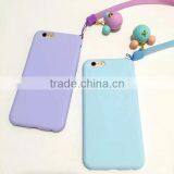 2016 New Arrival Macaron Minimalist Style TPU Protective Phone Case With Rope for Iphone 5 6 Plus thumbnail-5