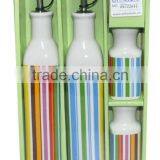 Wholesale Porcelain Oil Bottle and Salt Pepper Shaker Cruet Set thumbnail-2