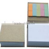 Recycled Mini Paper Covered Colorful Sticky Memo Pad thumbnail-1