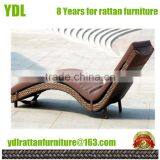 Youdeli Rattan Garden Chaise Lounge Bed Outdoor Dining Furniture thumbnail-1